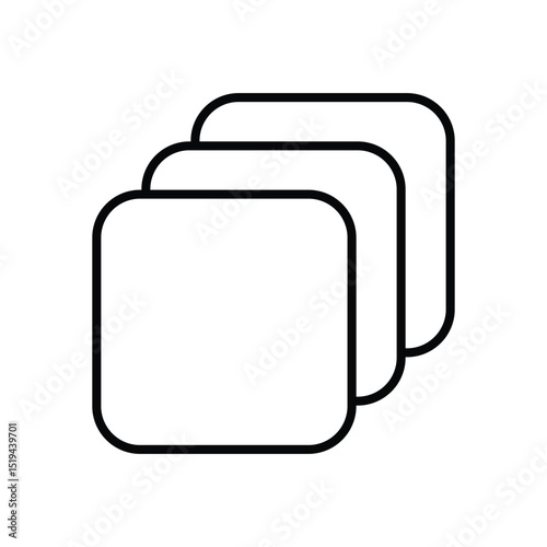 Copies icon vector 