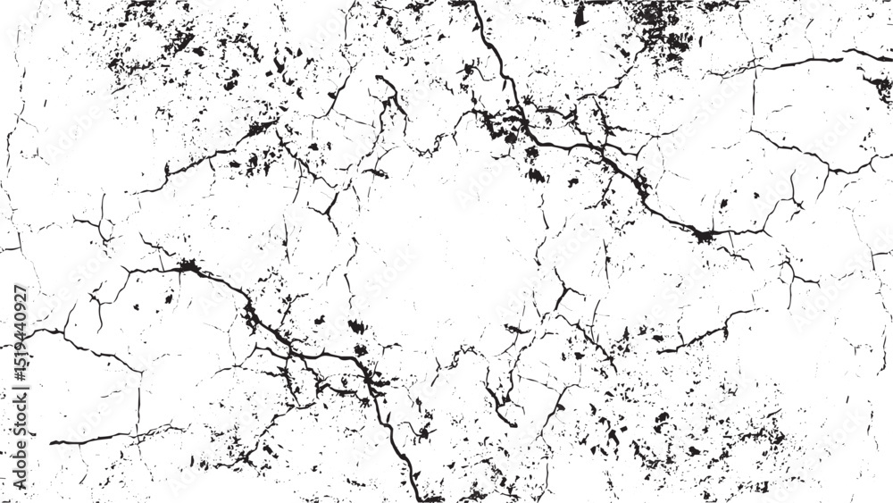 old cracked Texture Ground cracks top view, earthquake cracking holes, soil dry crack transparent background