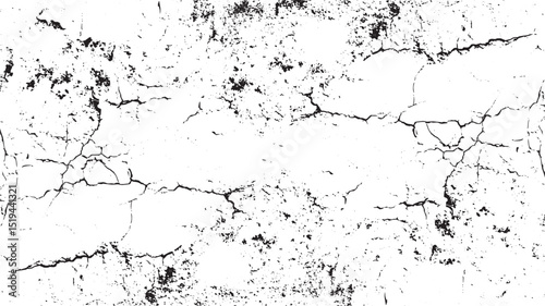 Vector the cracks texture transparent background 