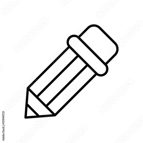Pencil icon vector 