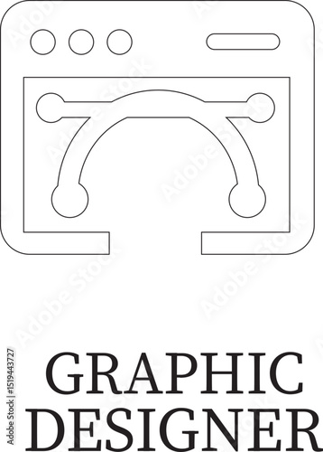 Freelance line art icon.Freelance & Productivity Icons A Clean and Stylish Collection.Containing work online, freelancer, laptop, home office, client meeting, self-employed, graphic designer and more.