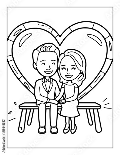 beautiful valentine day vector illustration