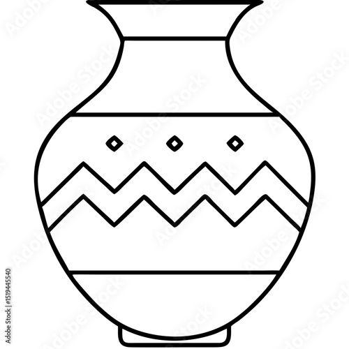 Intricate pottery design showcasing geometric patterns and craftsmanship from an artisan workshop