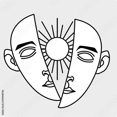 illustration of an inner sun