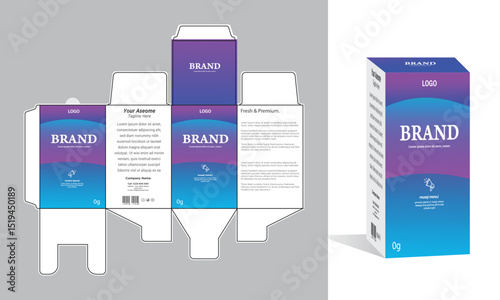 Syrup packaging Box Brand Syrup Medicine Packaging vector illustration or white color theme with background.	

