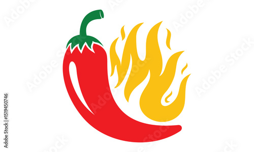 Hot chili logo icon vector template