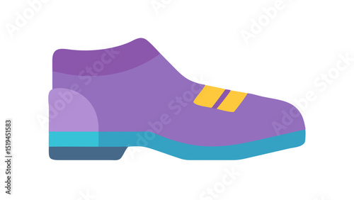 Colorful footwear design in playful style showcasing a vibrant sneaker with unique features for children's playtime