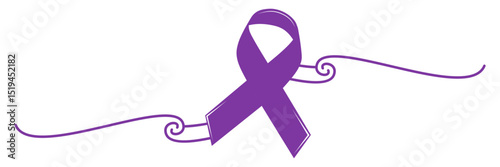 ribbon illustration for a Sarcoma Awareness