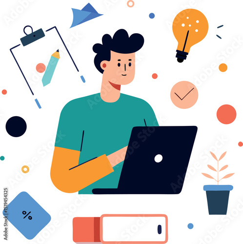 Remote Designer Sketching Ideas on a Digital Tablet