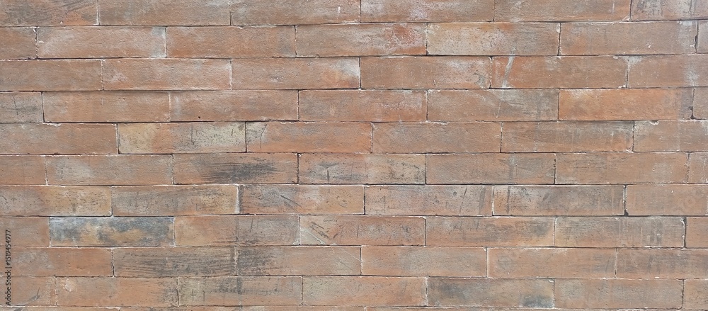 Obraz premium Textured Red Brick Wall with Natural Variations