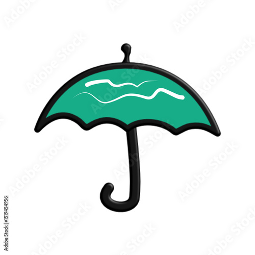 Umbrella colour icon