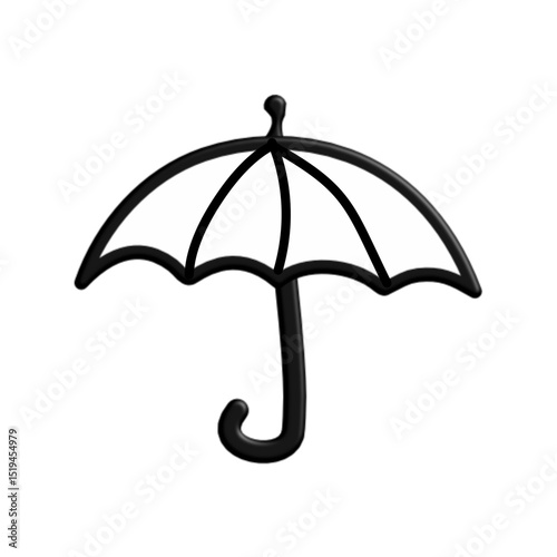 Umbrella colour icon