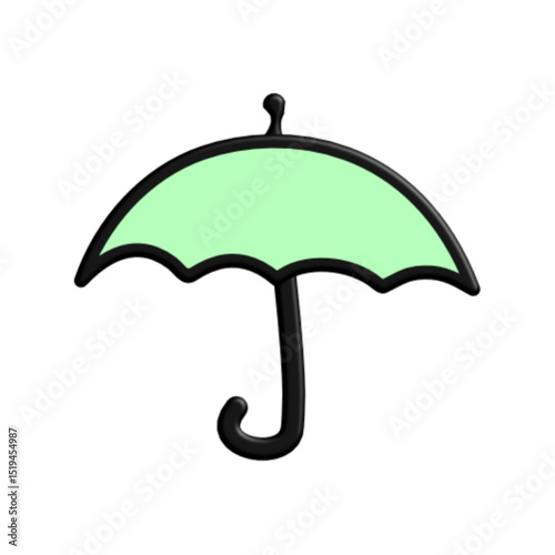 Umbrella colour icon