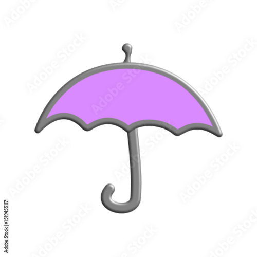 Umbrella colour icon
