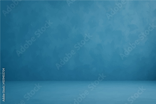 Abstract blue background, abstract wall studio room, can be used to present your product.