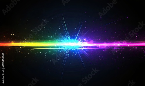 Dynamic rainbow energy burst