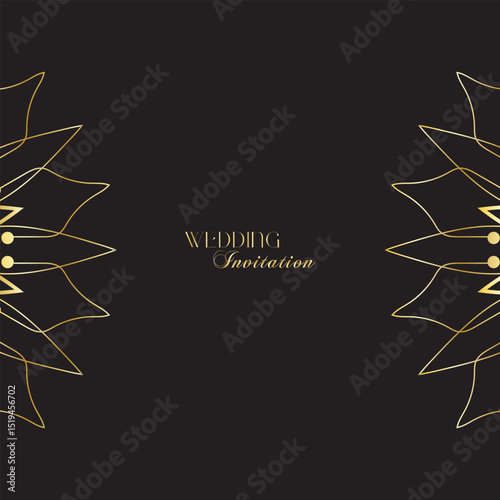 The Gold Mandala Wedding Iinvitation Card