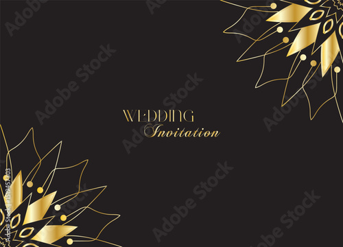 The Gold Mandala Wedding Iinvitation Card