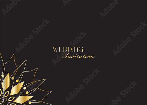 The Gold Mandala Wedding Iinvitation Card