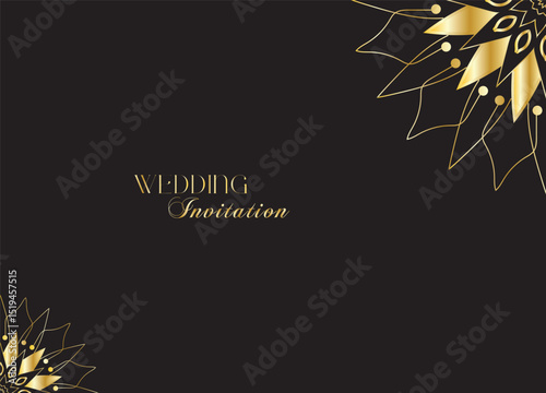 The Gold Mandala Wedding Iinvitation Card
