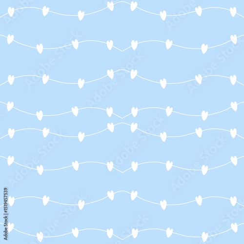 seamless love pattern with birds