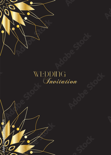 The Gold Mandala Wedding Iinvitation Card