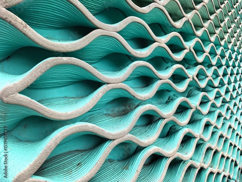 Abstract Wavy Parametric Design Panel Texture