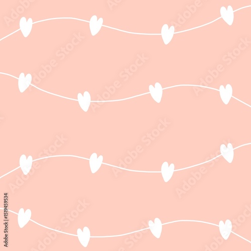 seamless love pattern with hearts