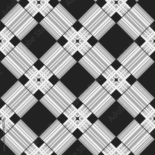 Vector - squares scottish style seamless pattern.