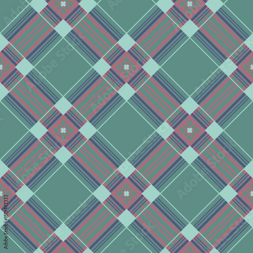 Vector - squares scottish style seamless pattern.
