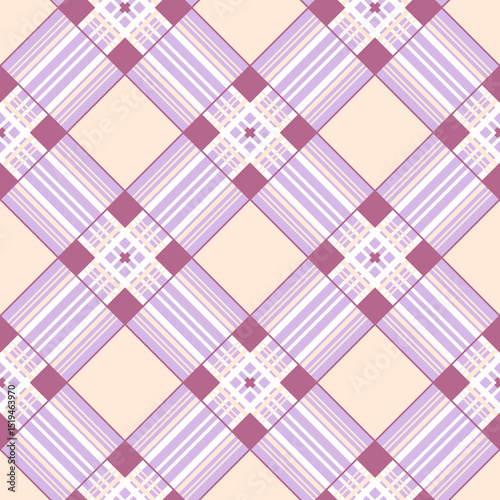 Vector - squares scottish style seamless pattern.