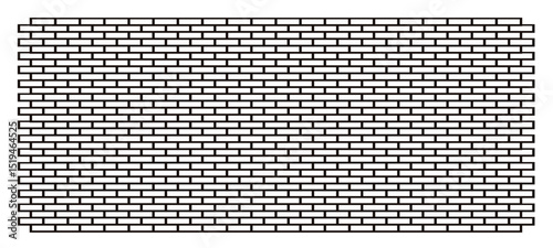 Abstract DD Pattern Background, Stylized brick wall pattern. Brick background. Black and white retro style. vector illustration
