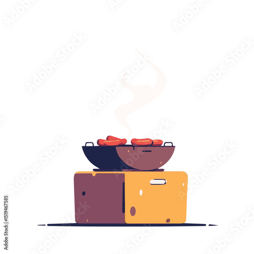 BBQ Grill Vector Illustration