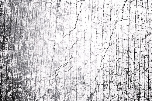 Cracked Grunge Texture – Distressed White Weathered Wall Background photo