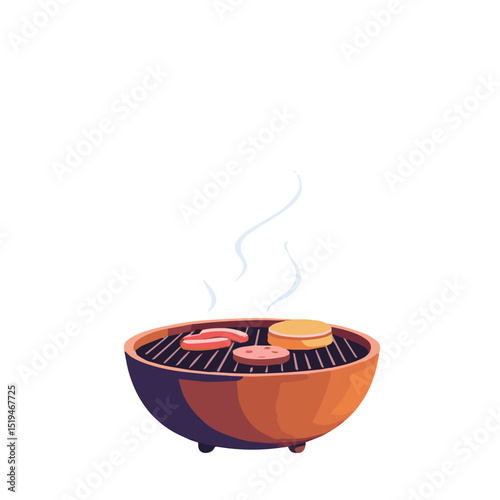 BBQ Grill Vector Illustration