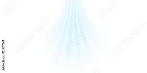 Air flow set of vector elements on a white background. Abstract light effect blowing from an air conditioner, purifier or humidifier. Dynamic blurred flow motion