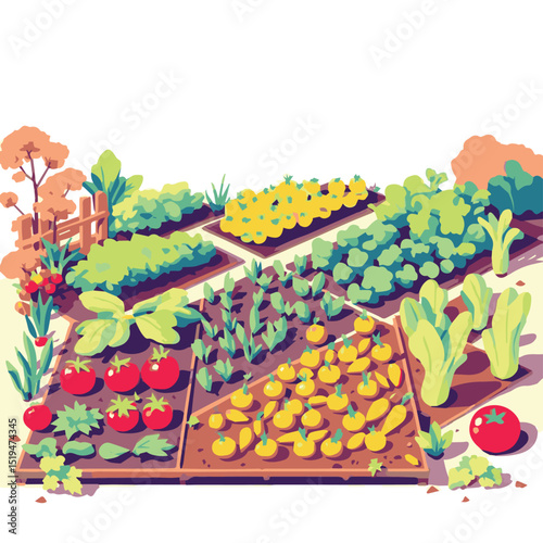 Raised Garden Beds with Vegetables – Organic Farming

