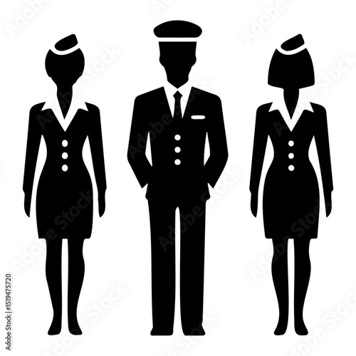  Cabin Crew Uniforms Illustration
