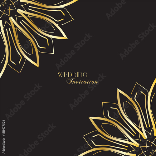 The Gold Mandala Wedding Iinvitation Card 19