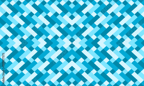 Green blue abstract background with squares diamond of rectangle block strip seamless repeat pattern, replete patter image design for fabric printing or wallpaper or wrap package print fuzzy