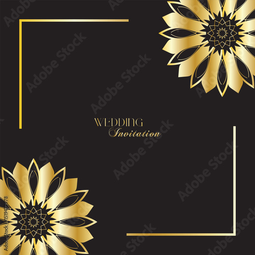 The Gold Mandala Wedding Iinvitation Card 19