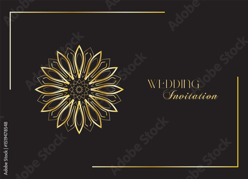 The Gold Mandala Wedding Iinvitation Card 19