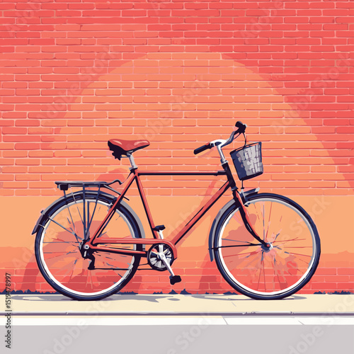 bicycle on the wall