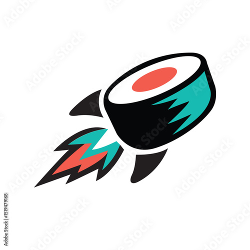 LOGO FOR ROCKET SUSHI