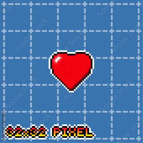 Heart Pixel Art