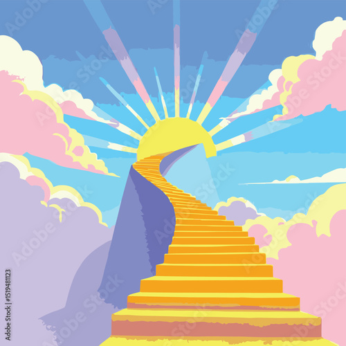 stairway to heaven vector