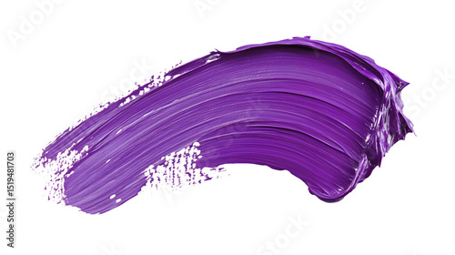 Abstract Purple Grunge Brush Strokes Oil Paint Isolated
