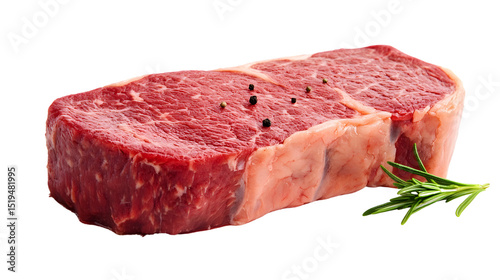 Juicy Raw Steak Isolated on Tranasparent Background for Professional Culinary Use