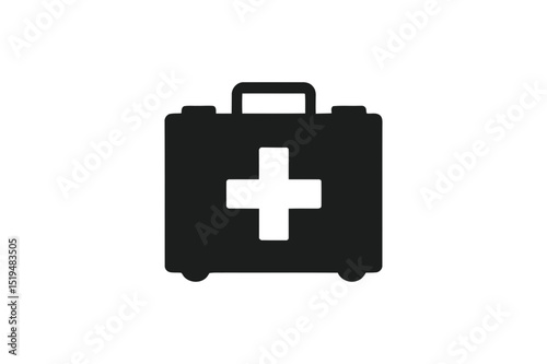 First aid kit medical emergency healthcare symbol