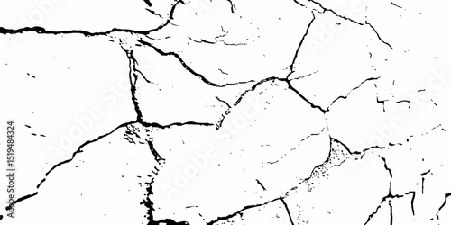 Dust or old grunge concrete building damaged grunge wall black and white texture effect white background.